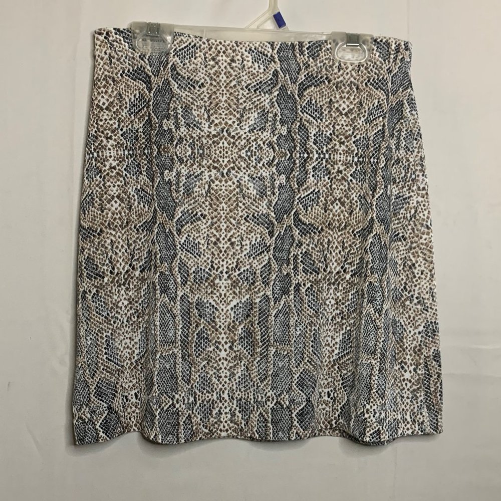 Women's In Charge Size S? - Brown/Black  Sheer Skirt w/ No Lining 27" x 16"